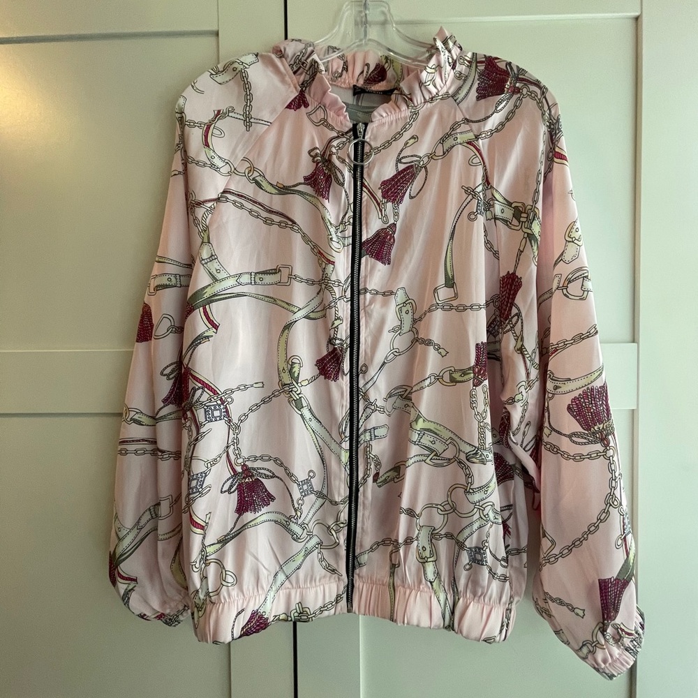 Shein Silk Bomber Jacket